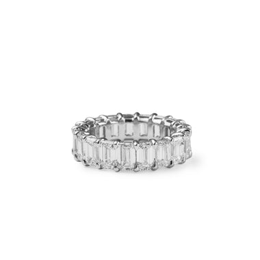 7.58cts Emerald Cut DIA Eternity Band