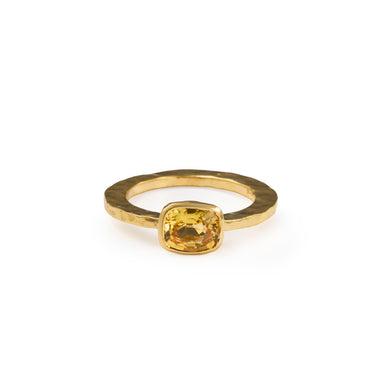 22kt Yellow Sapphire Stacking Ring