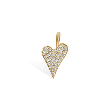 OFD Large Pave Heart Charm