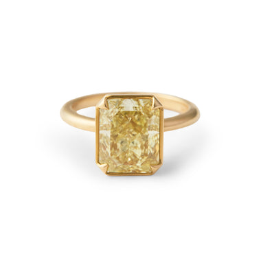 Fancy Yellow Radiant Diamond Ring