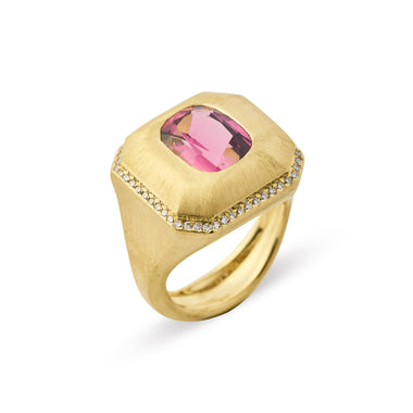 Rubellite Architectural Ring