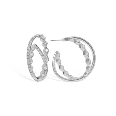 Large Romeo Cross-Over Earrings