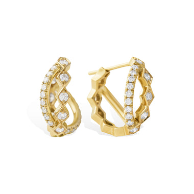 Medium Romeo Crossover Hoops