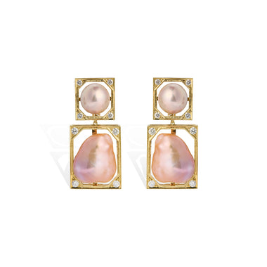 Pink Pearl & Diamond Drops