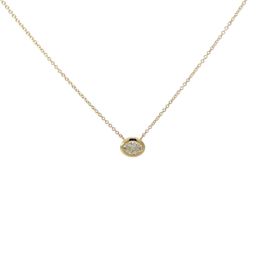 Oval Diamond Pendant