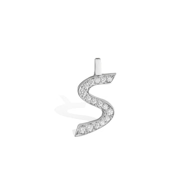 OFD Large Pave S Initial Charm