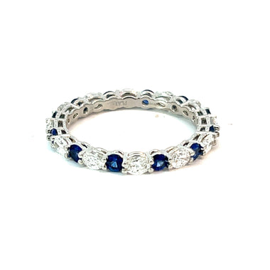 Sapphire and Diamond Band