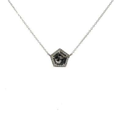 Pentagon Black Diamond Pendant