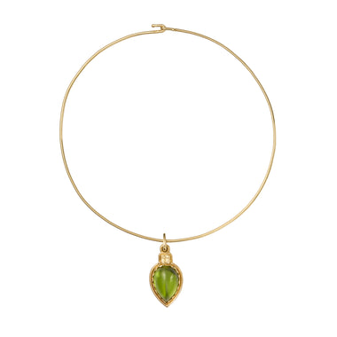 Peridot and Sapphire Collar/ 30.19ct peridot/ .84cts saph