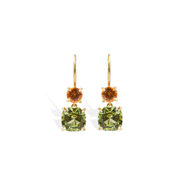 Spessartite Garnet and Tourmaline Drops