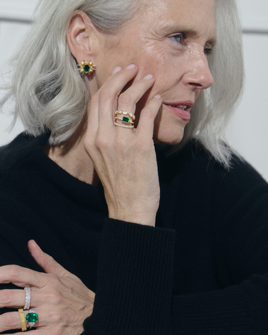 Tsavorite Garnet Stacking Ring