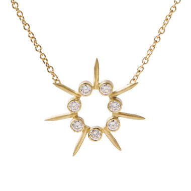 .62ct Oval Diamond Spike Pendant