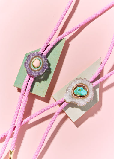 Turquoise Stalactite Bolo Tie