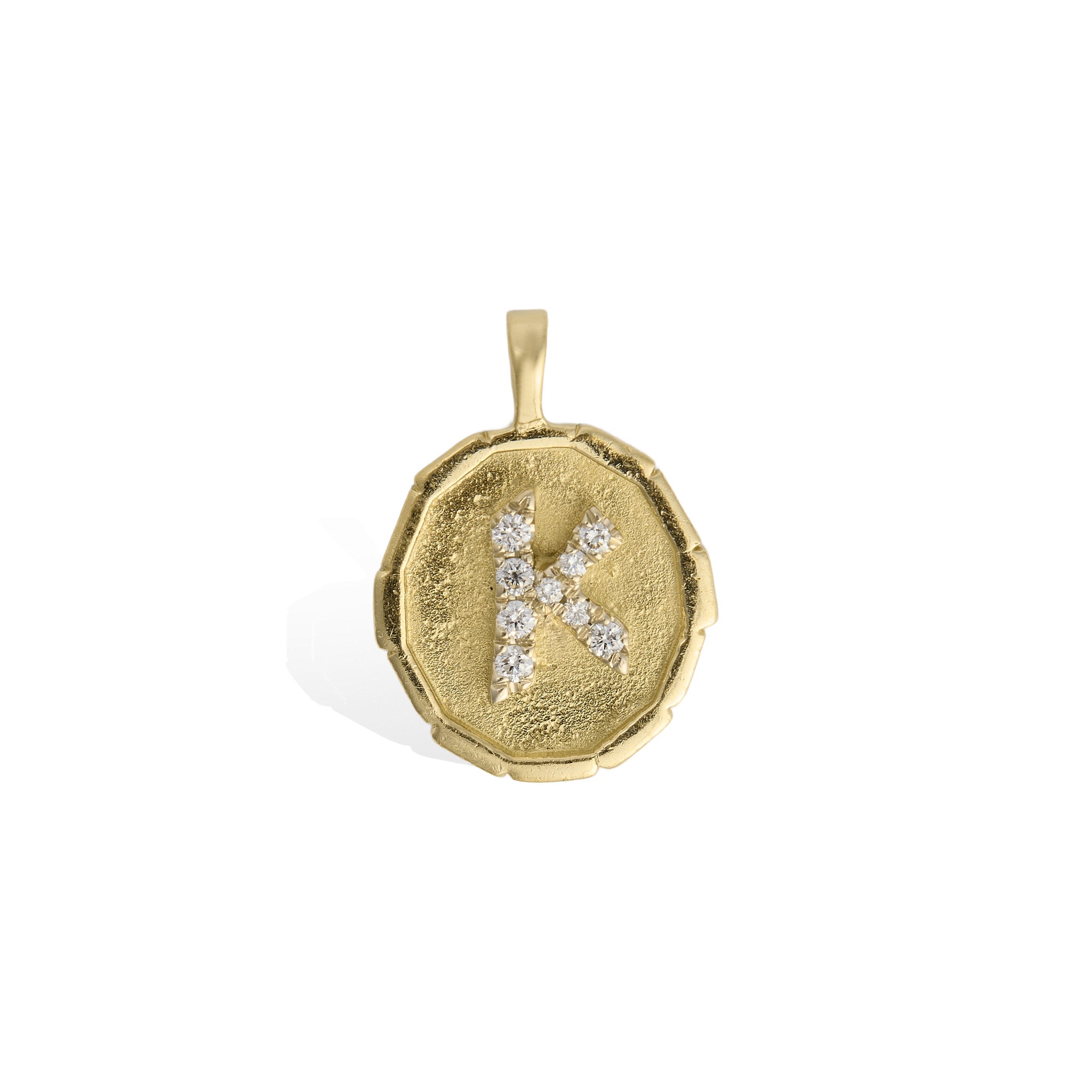 OFD Flutter Charm with Diamond Initial