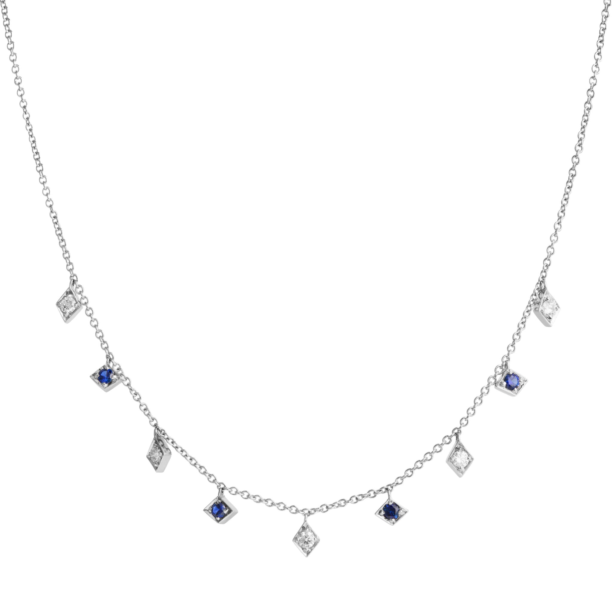 Sapphire & Diamond Ultra Romeo Dangle Necklace