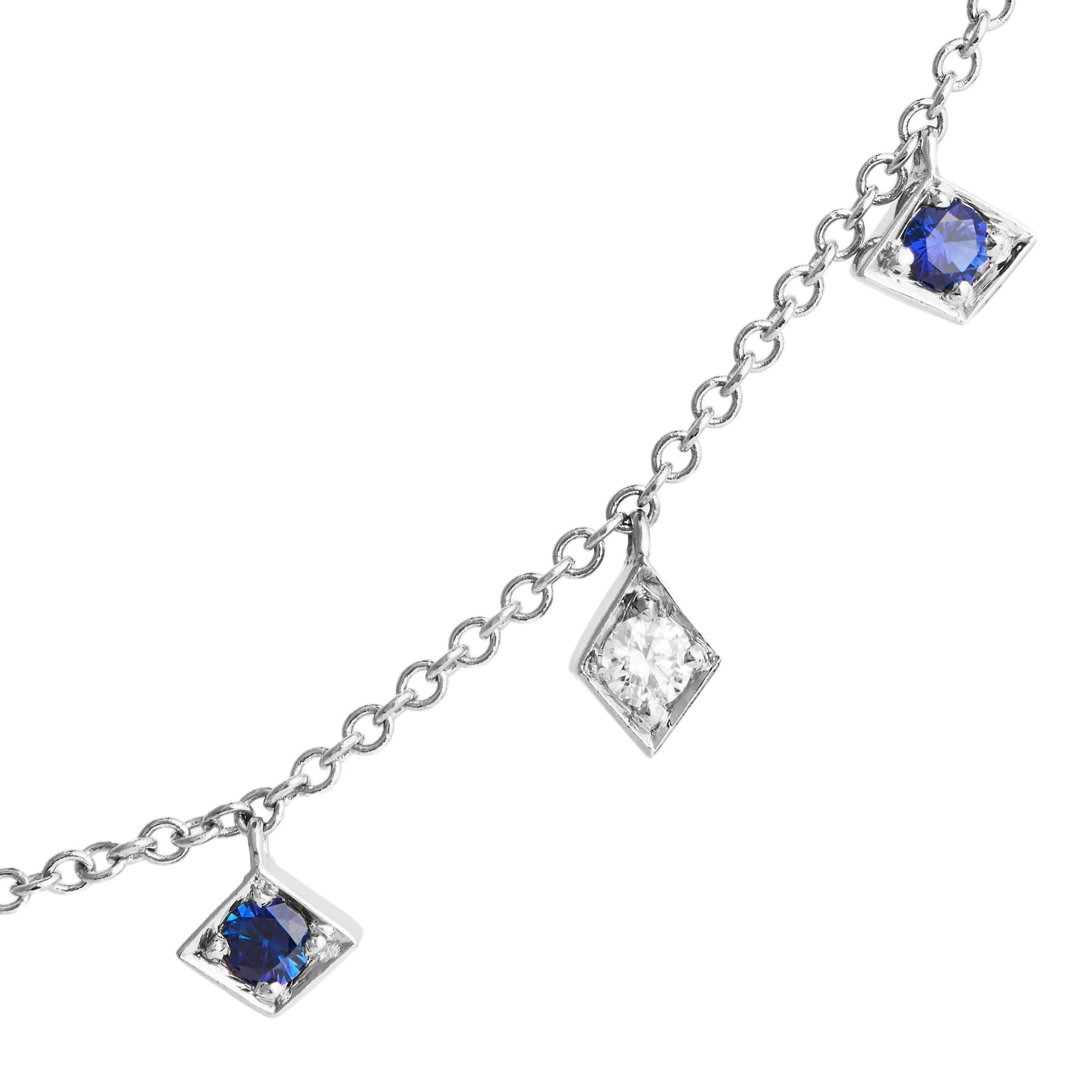 Sapphire & Diamond Ultra Romeo Dangle Necklace