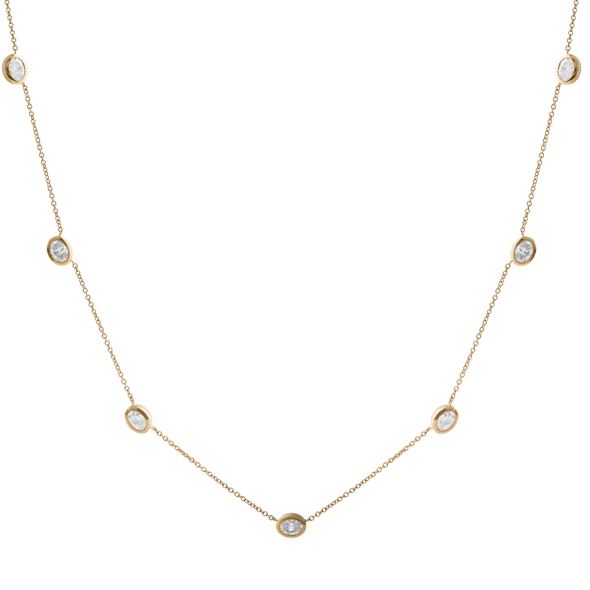 1.69cts Bezel Set Diamond Chain