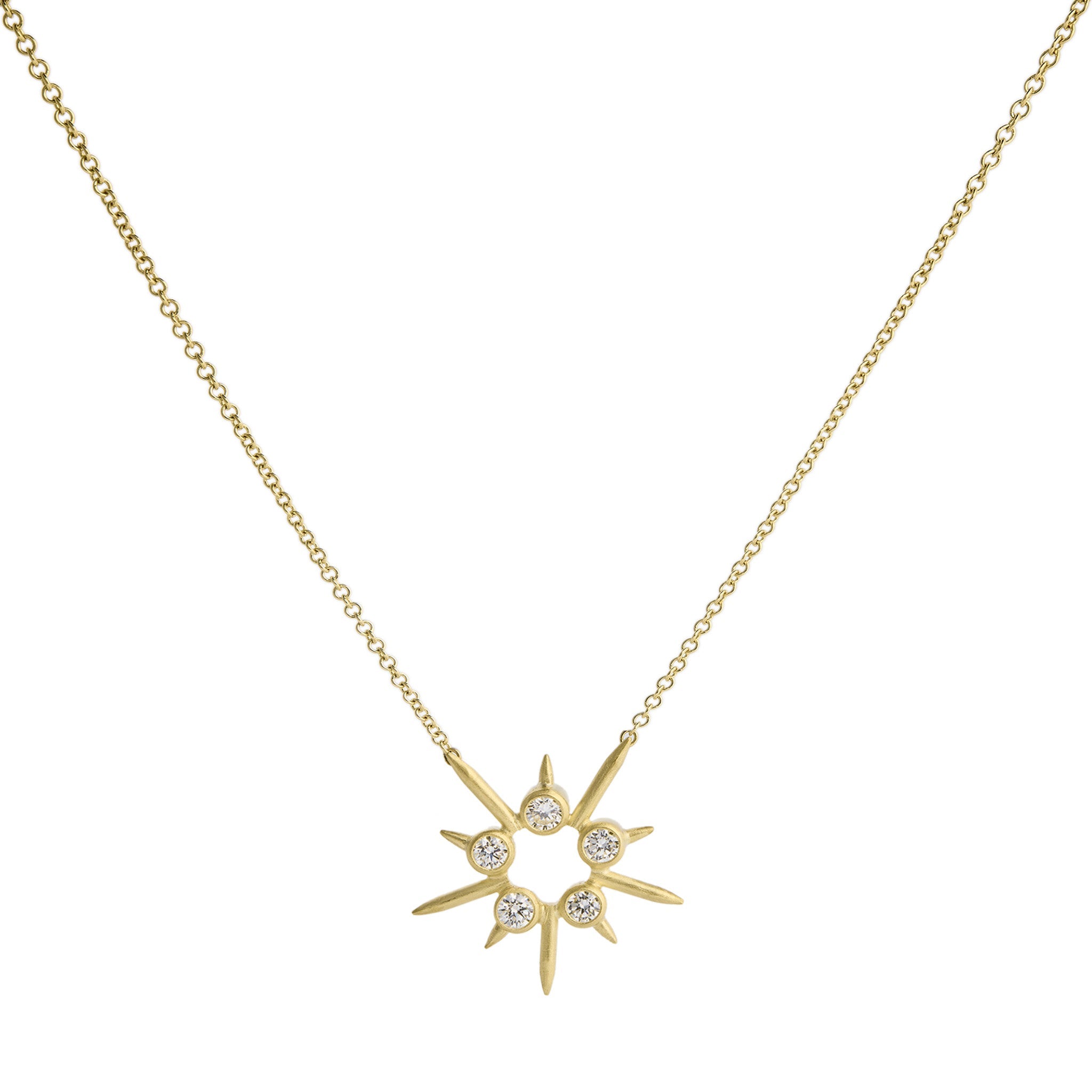 Mini Diamond Spike Pendant