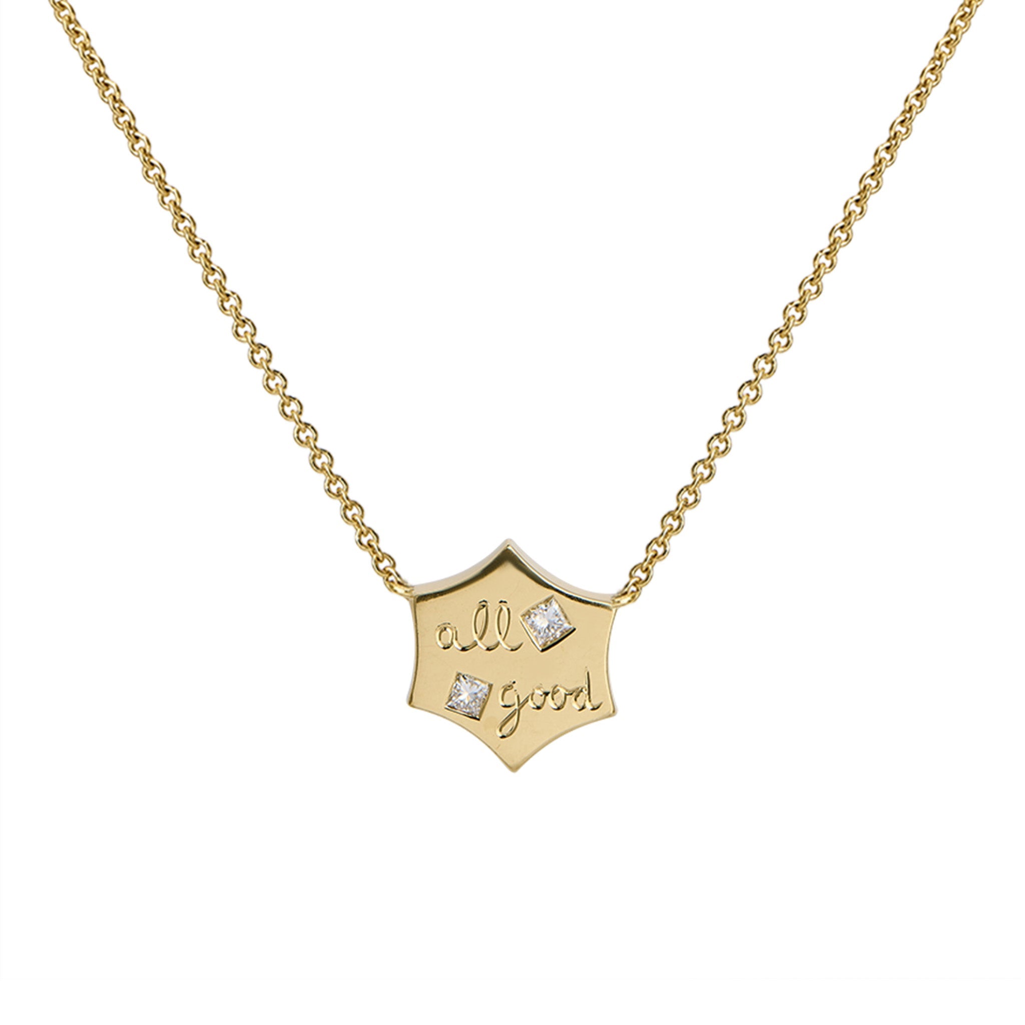 OFD "all good" Speech Bubble Necklace