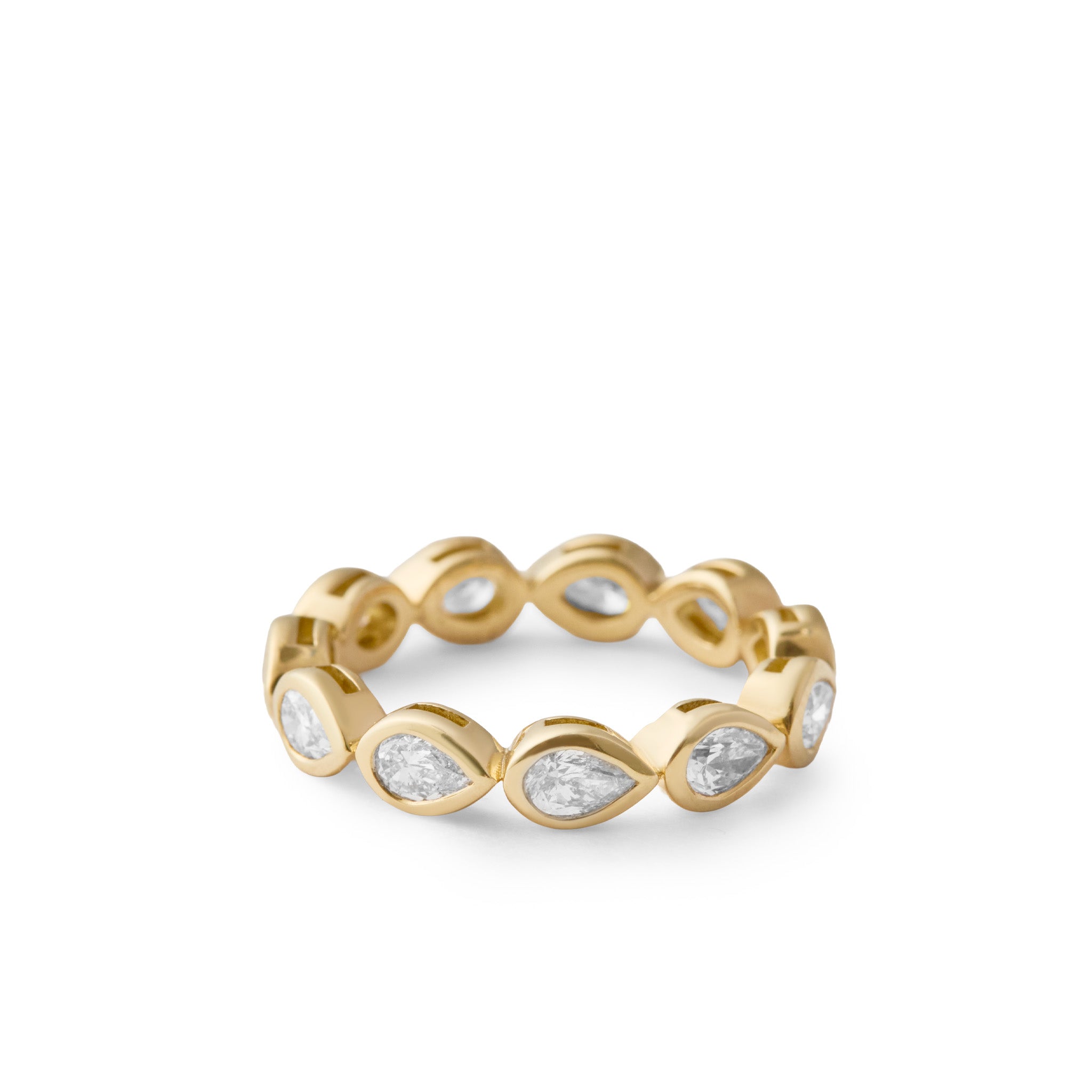Pear-shaped Diamond Eternity Band