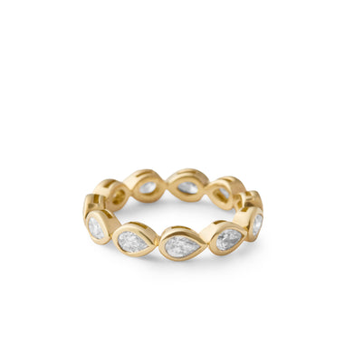Pear-shaped Diamond Eternity Band