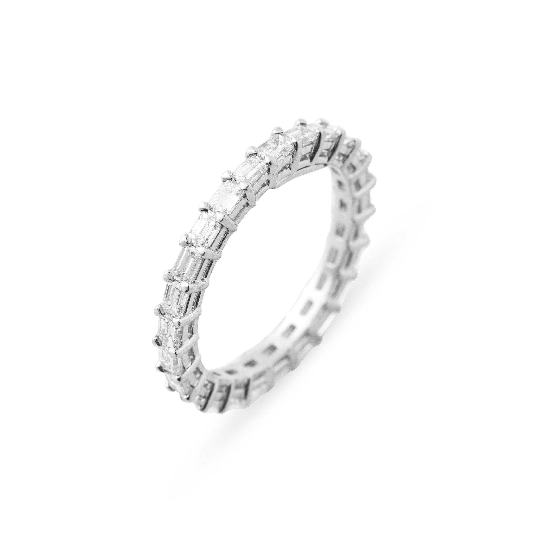 Emerald Cut Diamond Eternity Band