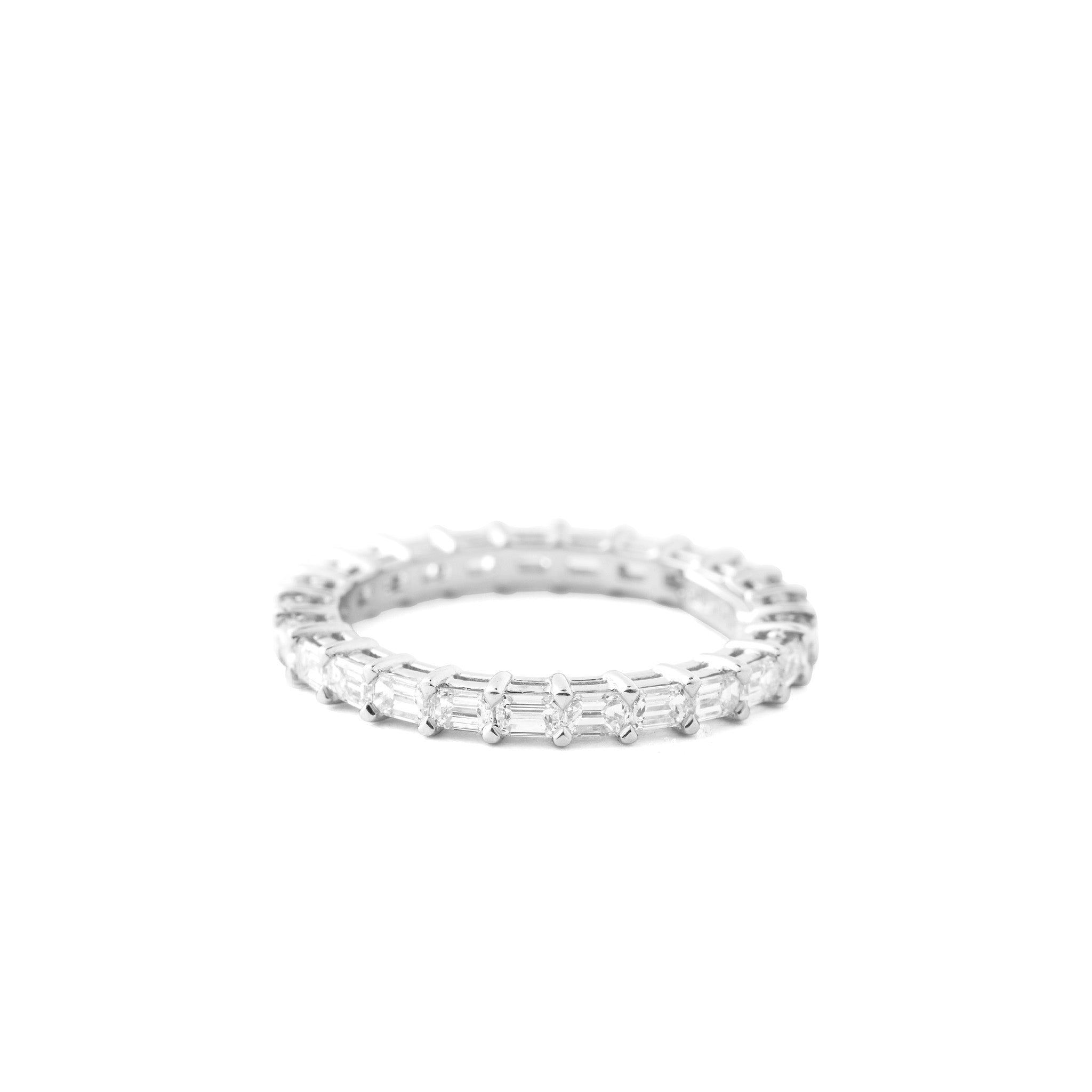 Emerald Cut Diamond Eternity Band
