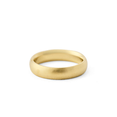 Gold Satin Finish 5mm Comfort Fit Band