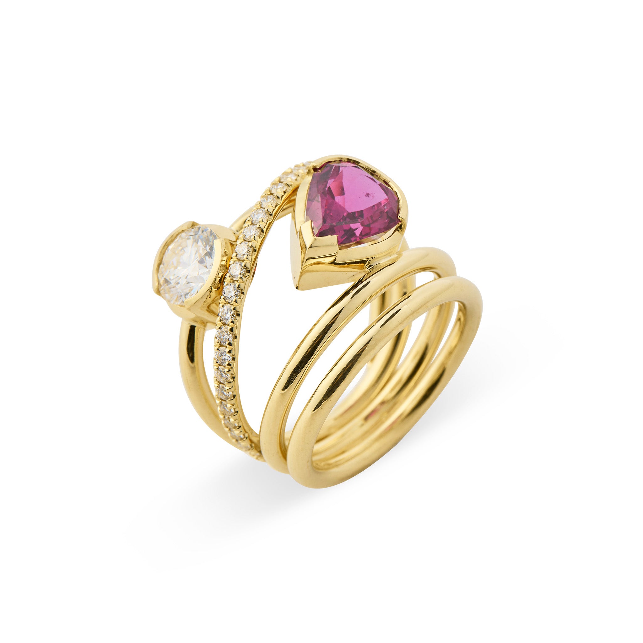 Ruby & Diamond Wrap Ring