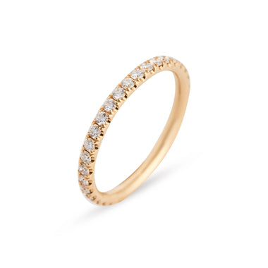 Mini MT Band 18kt rg / .36cts /sz5.25