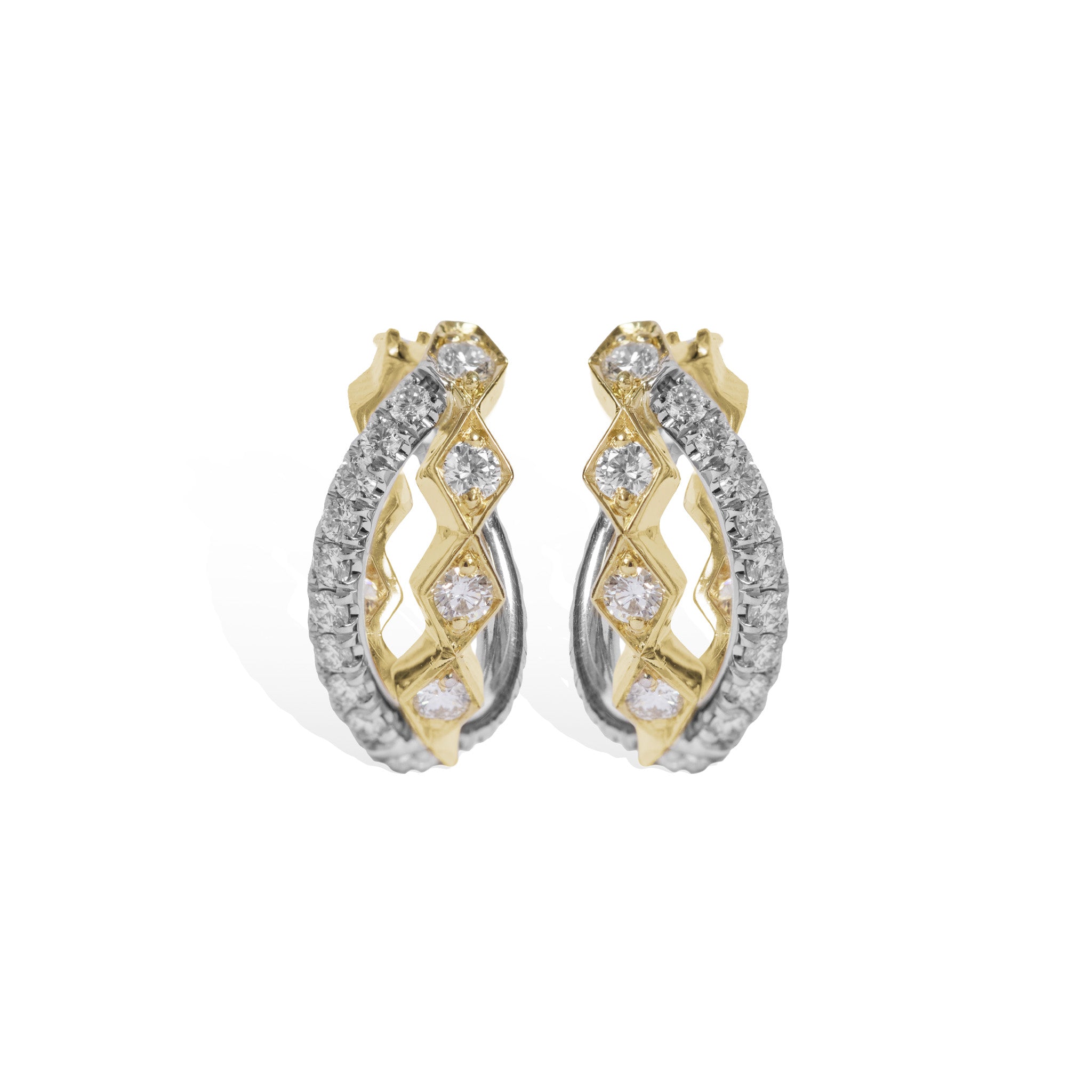 Medium Romeo Crossover Hoops