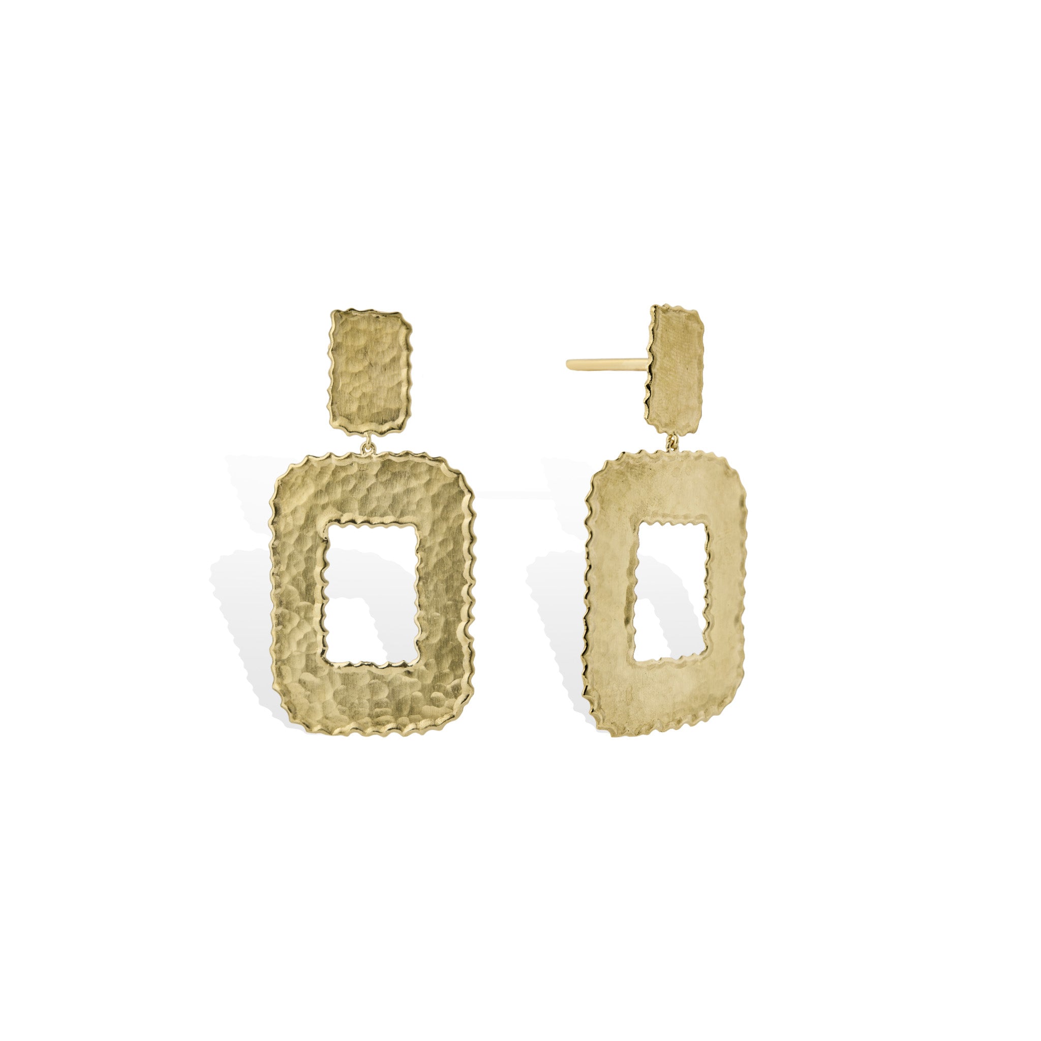 Large Burnt Edge Dangles