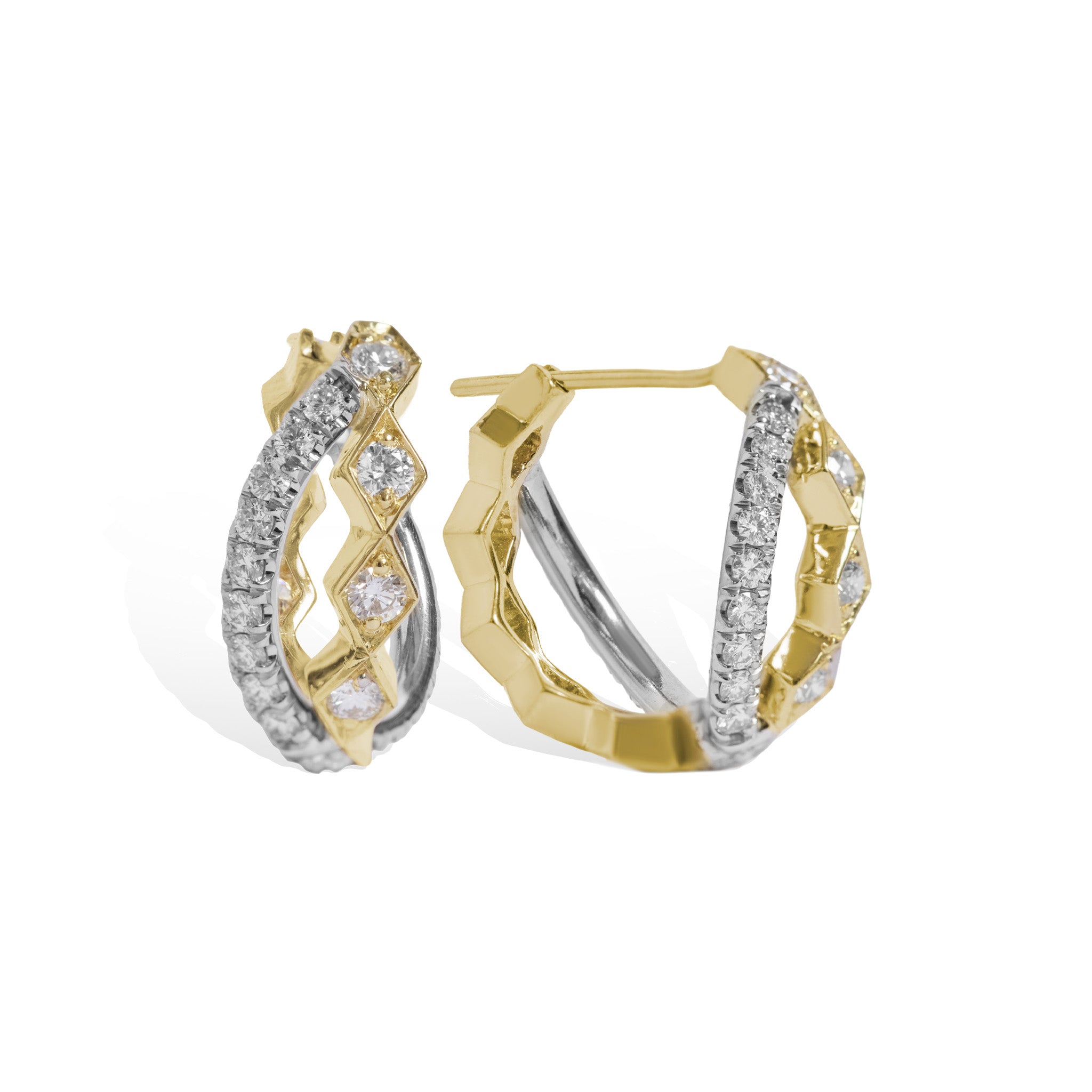 Medium Romeo Crossover Hoops