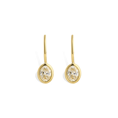 Oval Diamond Drops