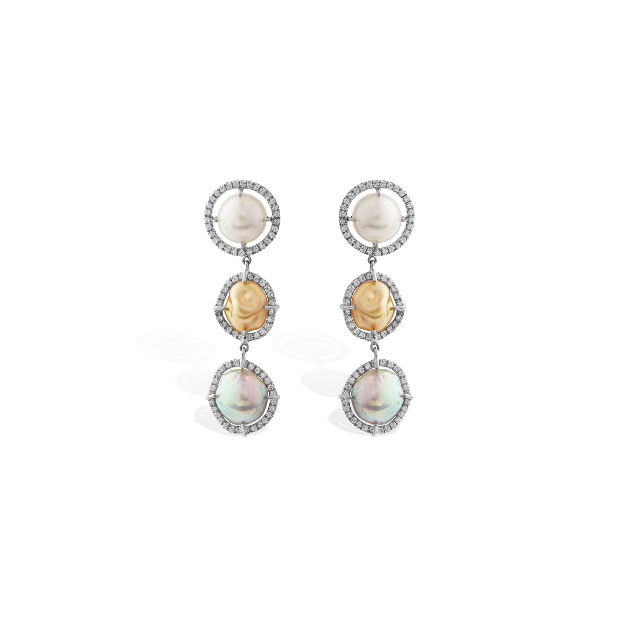Triple Pearl and Diamond Drops