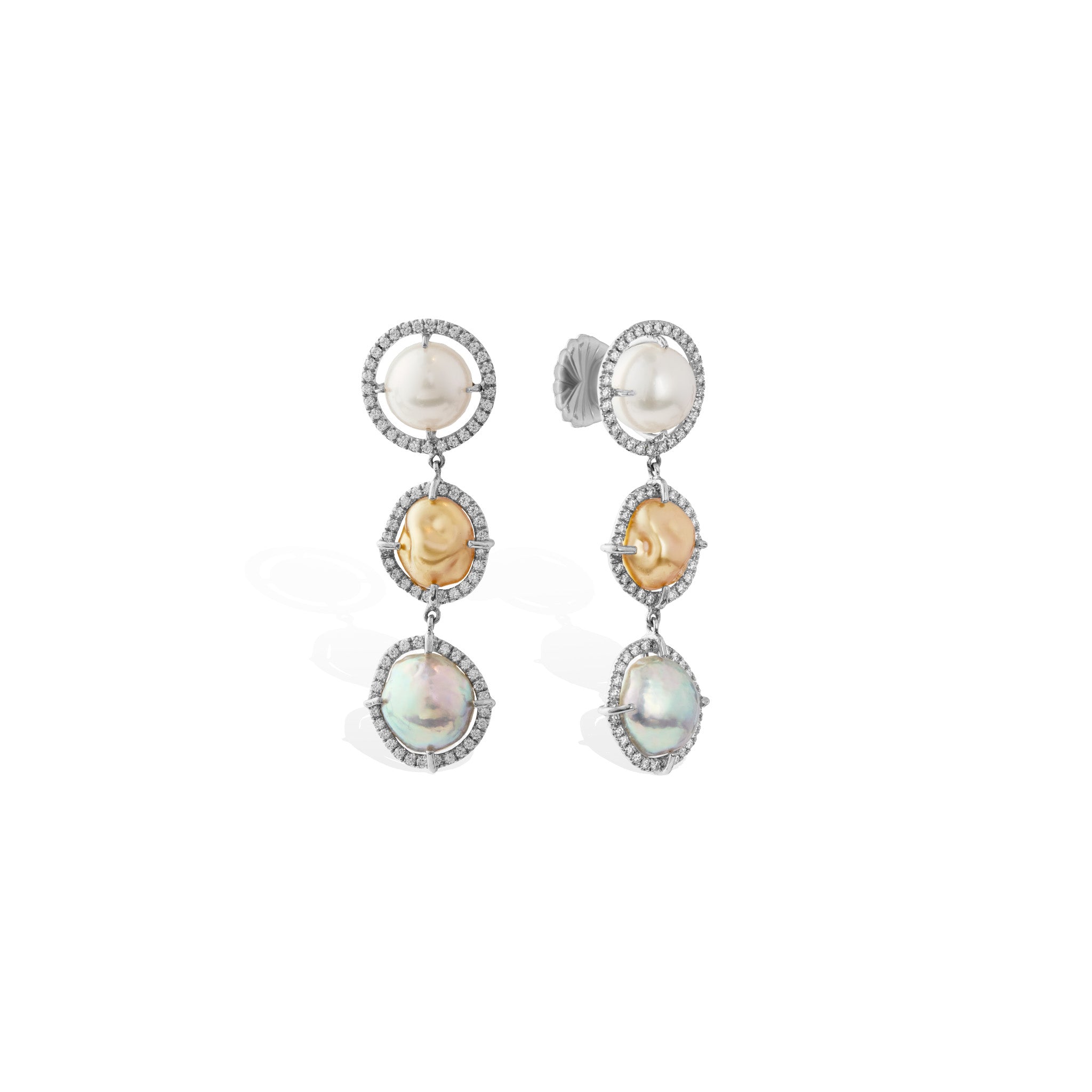 Triple Pearl and Diamond Drops