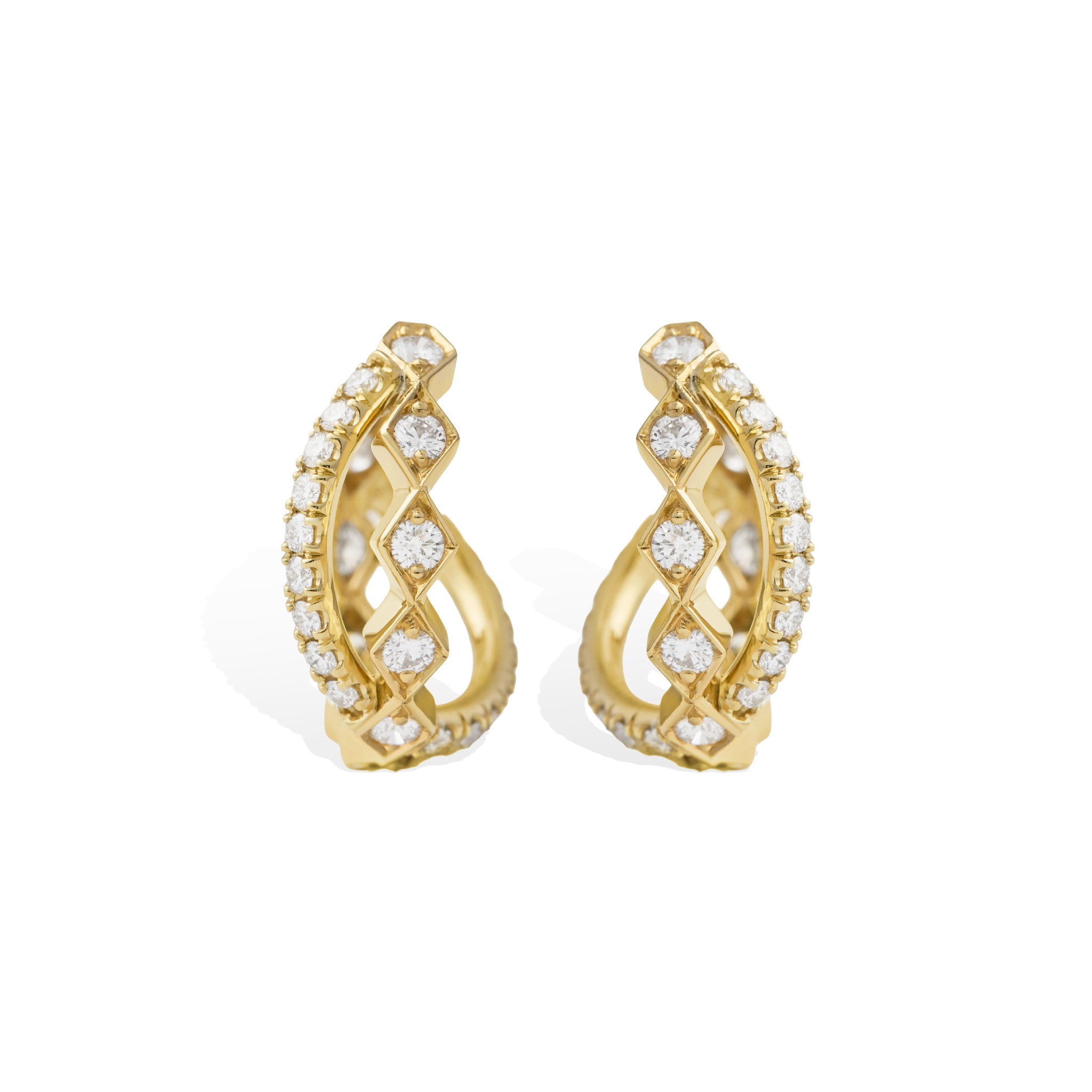 Medium Romeo Crossover Hoops