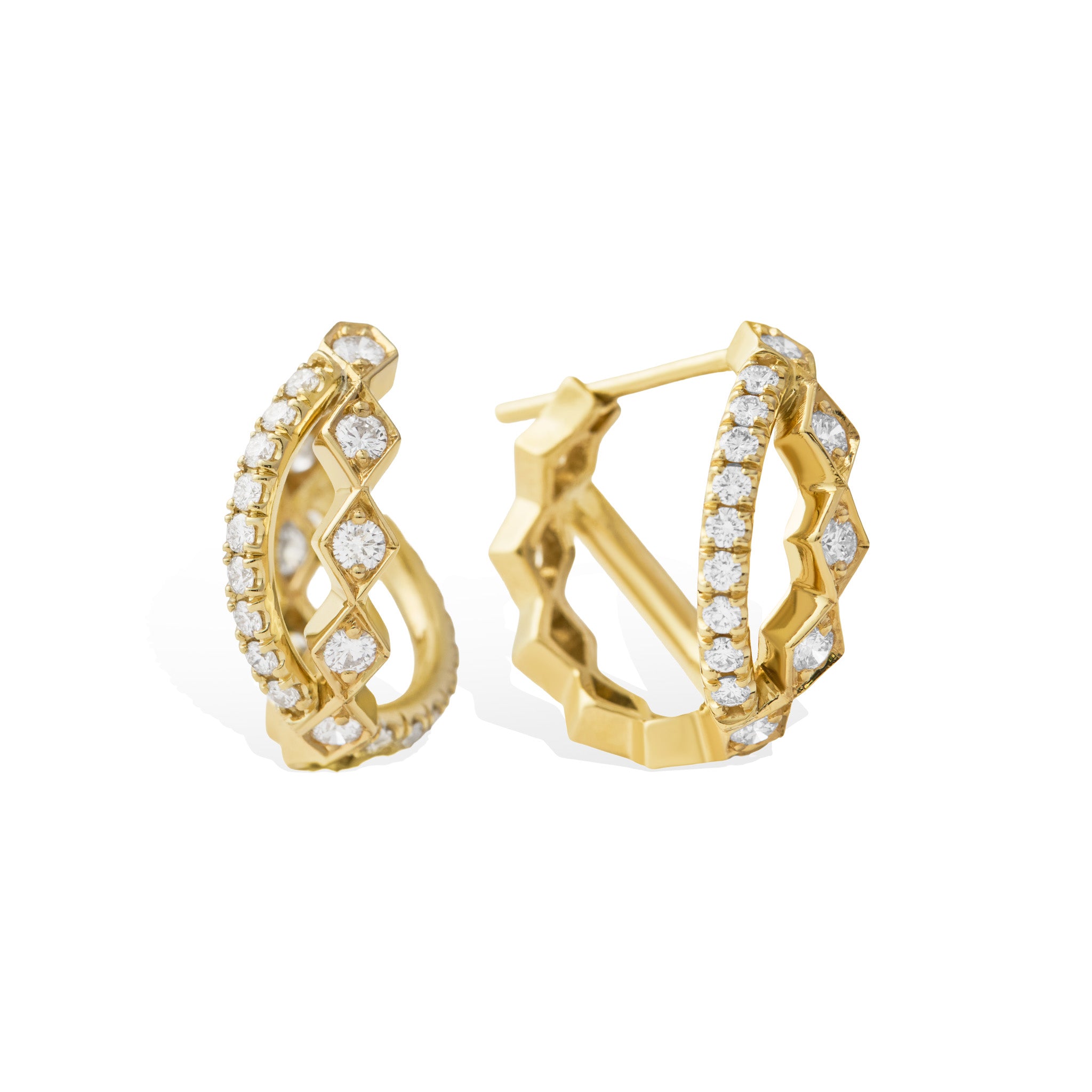 Medium Romeo Crossover Hoops