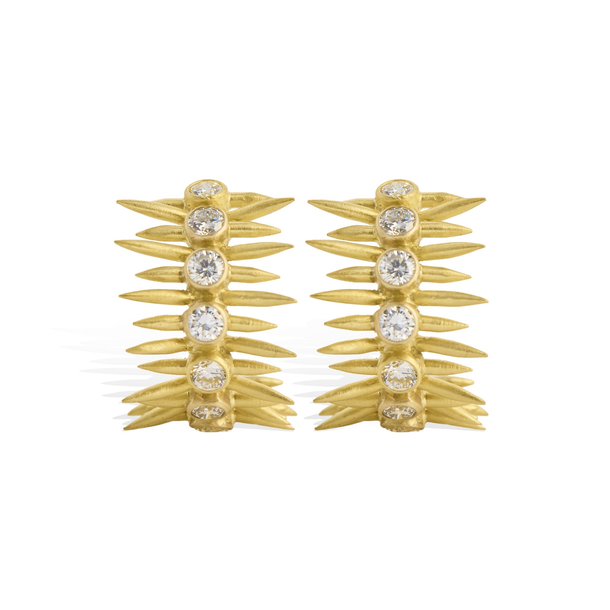 Diamond Spike Hoops