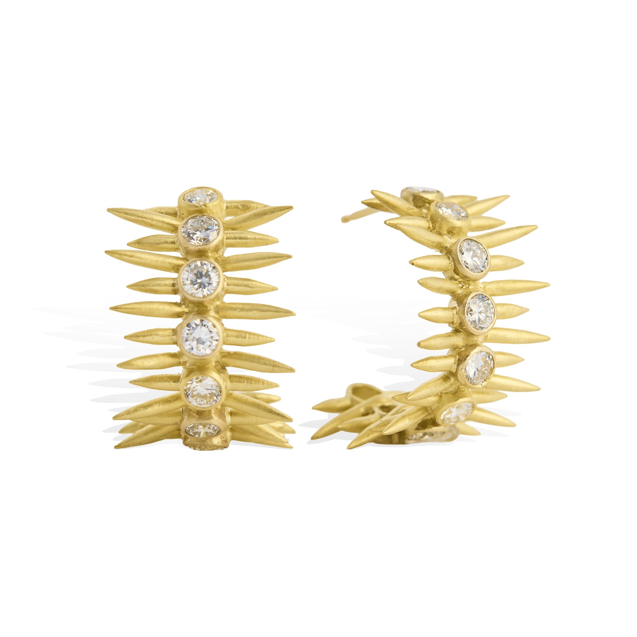 Diamond Spike Hoops