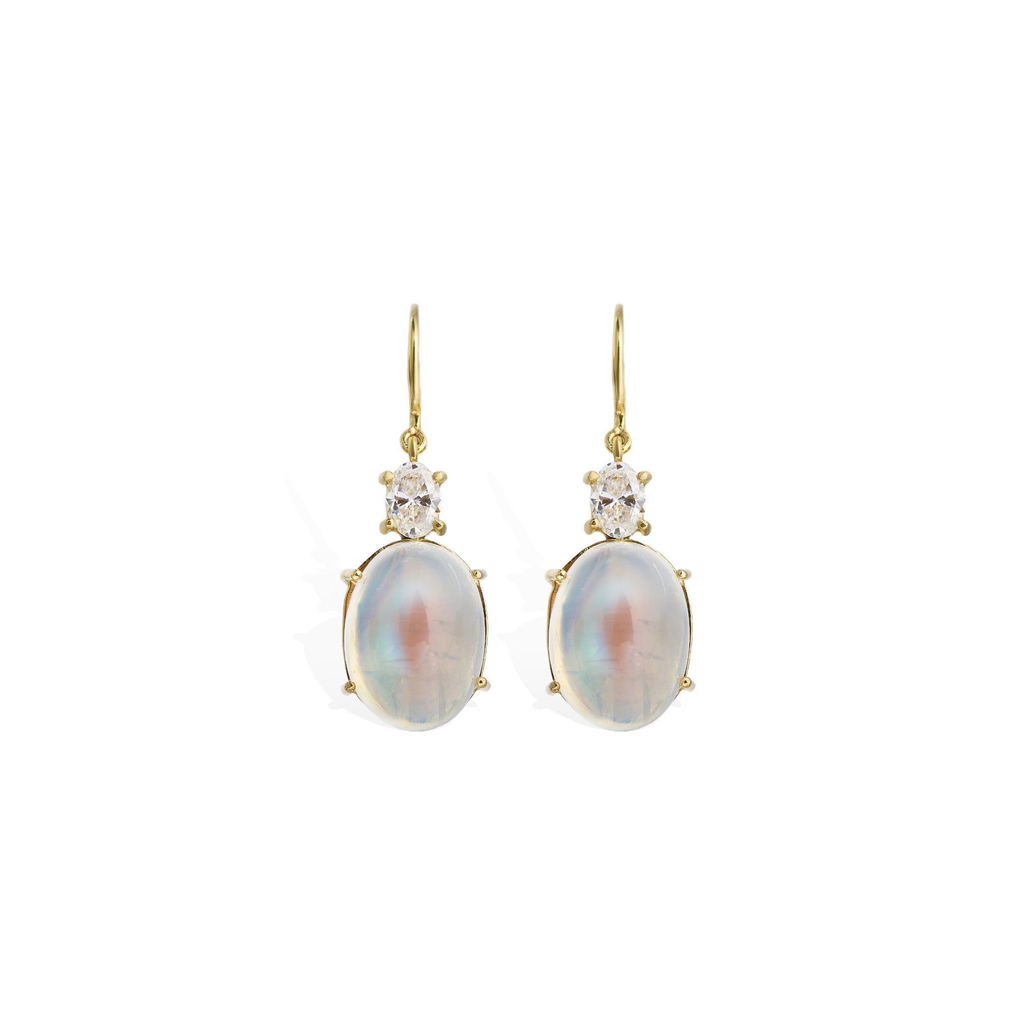 Moonstone and Diamond Drops