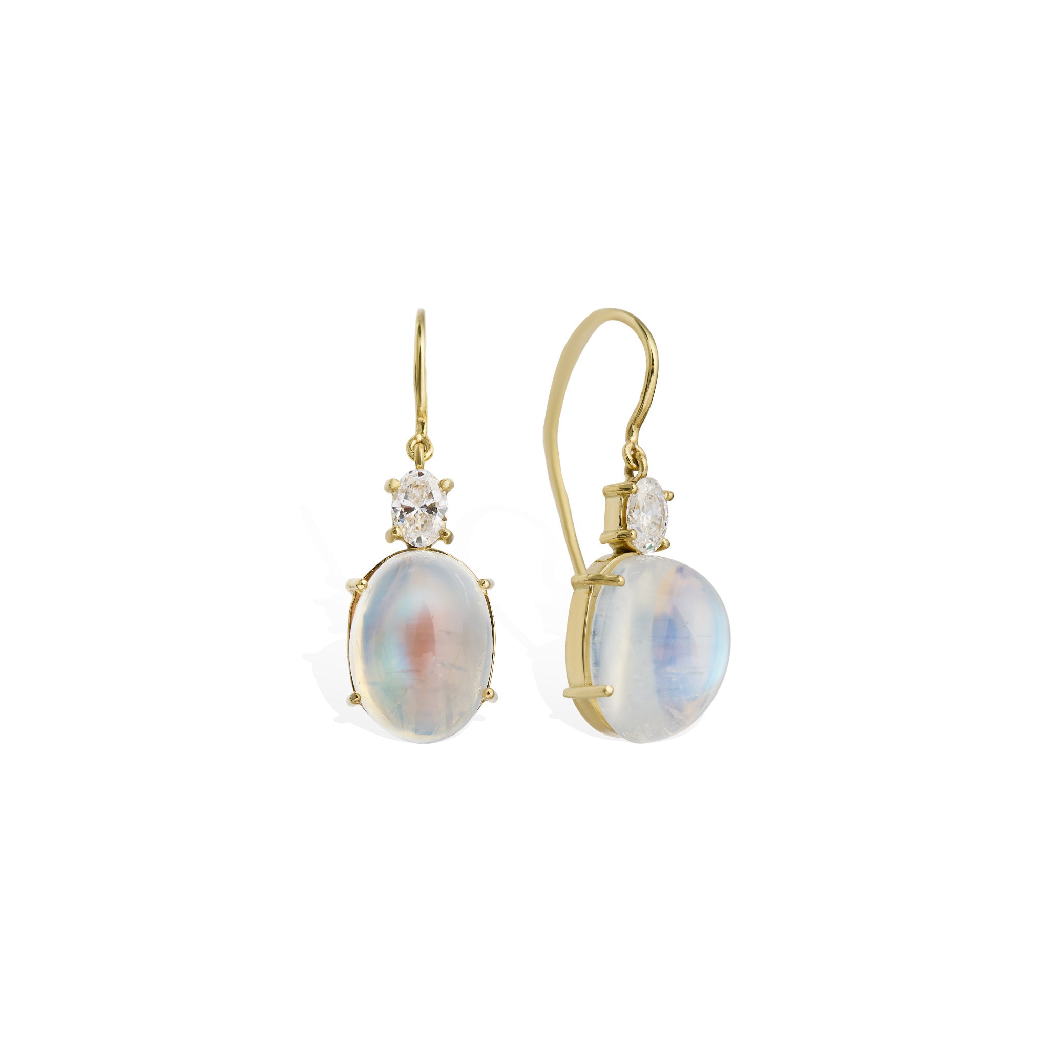 Moonstone and Diamond Drops