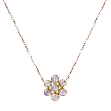 Sapphire Flower Pendant