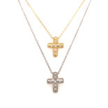 Donut Diamond Cross pendants