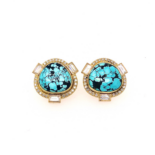 blue moon turquoise studs