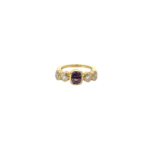 purple spinel and dia ring