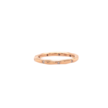 rose gold hammered ring