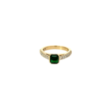 emerald stacking ring