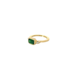 tsavorite garnet ring - side